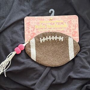 Handmade Football-Shaped Kids Accessory - Brown and White